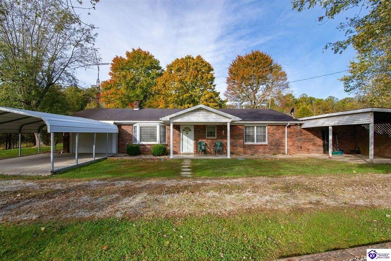 22.2 Acres of Agricultural Land with Home for Sale in Leitchfield, Kentucky