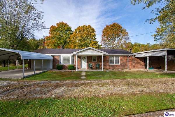 22.2 Acres of Agricultural Land with Home for Sale in Leitchfield, Kentucky