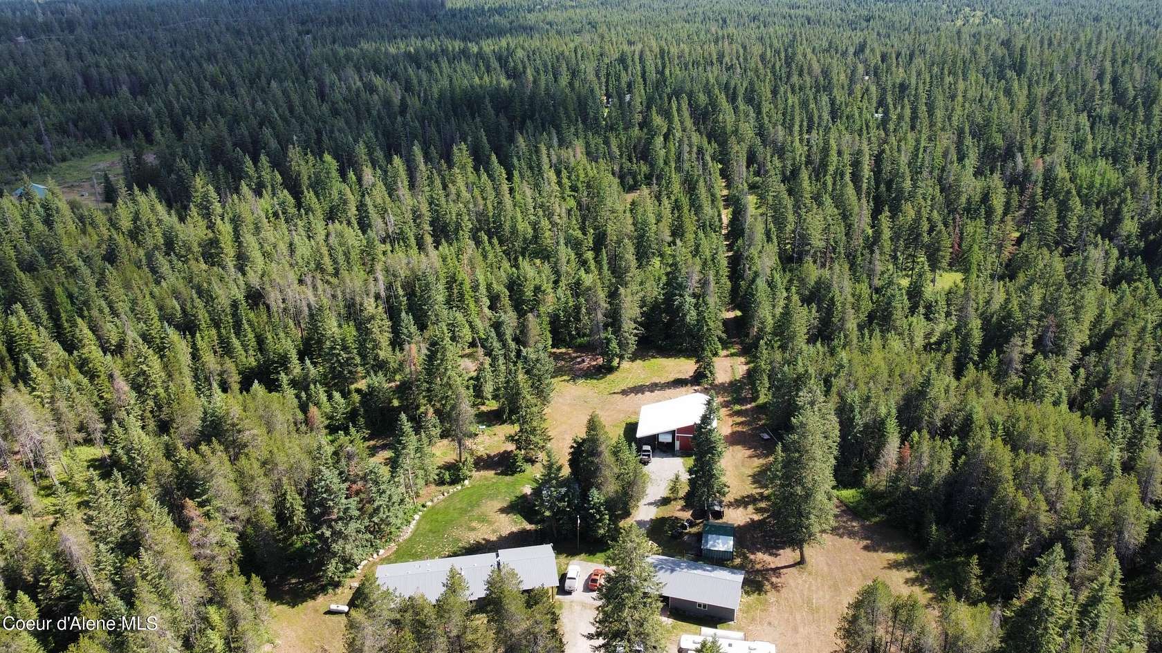13.4 Acres of Land with Home for Sale in Spirit Lake, Idaho