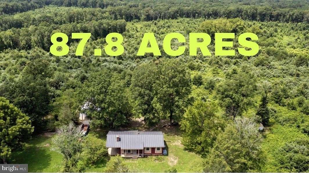 87.8 Acres of Agricultural Land with Home for Sale in Elkwood, Virginia