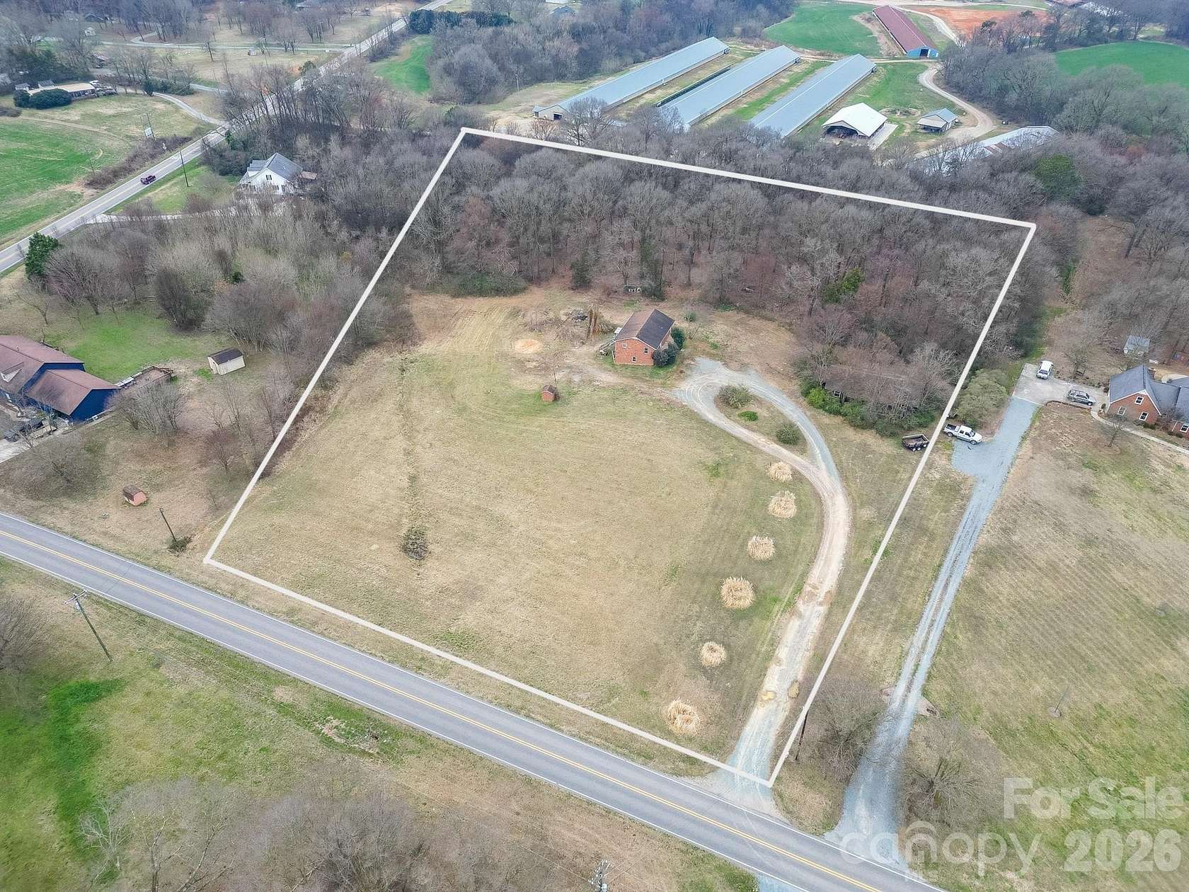 7 Acres of Land with Home for Sale in Monroe, North Carolina
