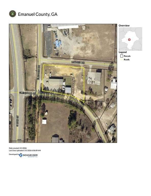 1.48 Acres of Commercial Land for Sale in Swainsboro, Georgia