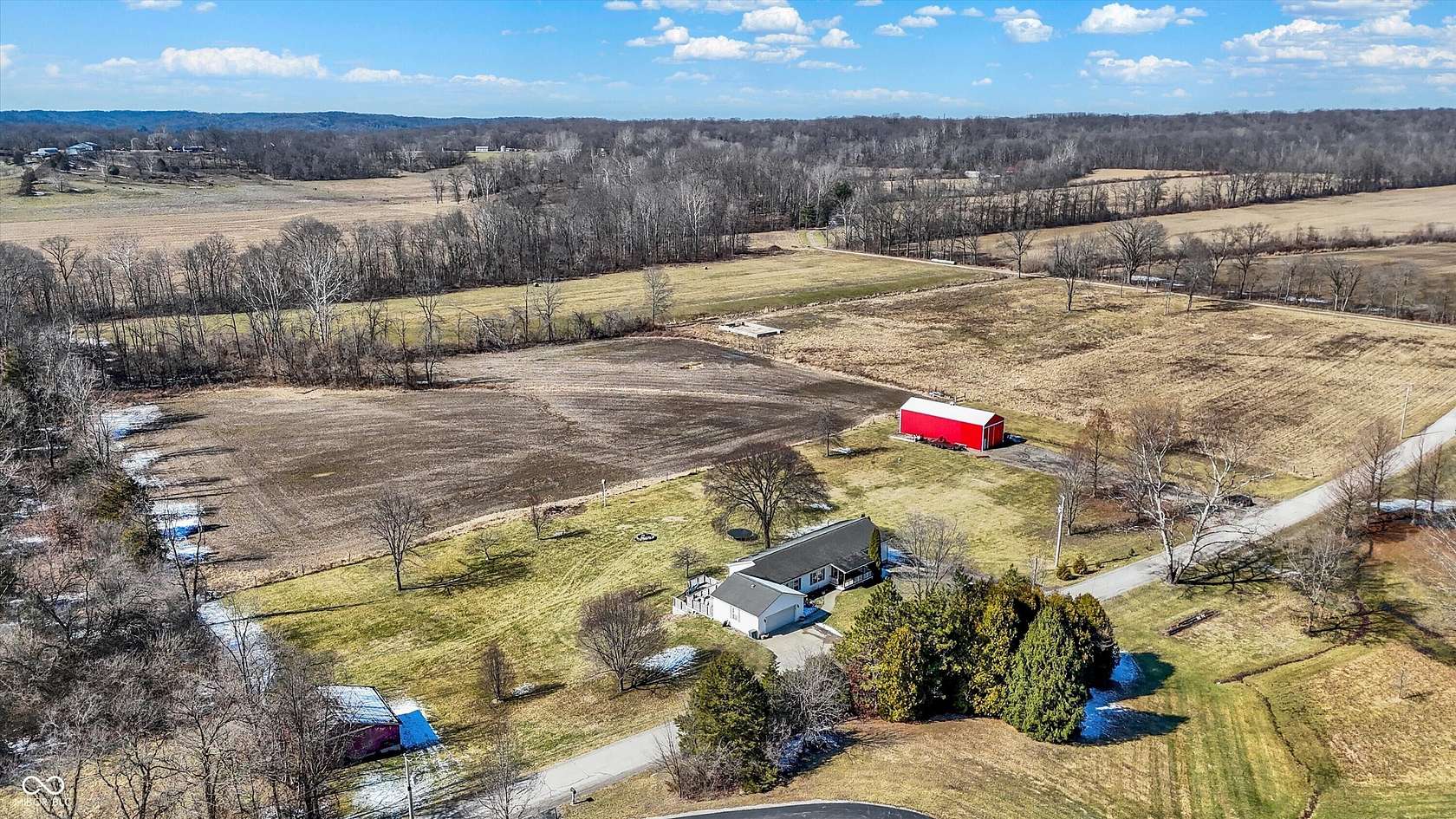 7.79 Acres of Land with Home for Sale in Martinsville, Indiana