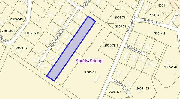 1.84 Acres of Residential Land for Sale in Shady Spring, West Virginia