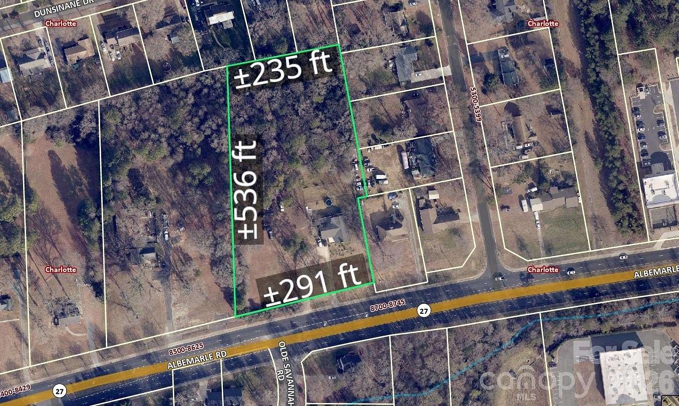 3.12 Acres of Mixed-Use Land for Sale in Charlotte, North Carolina
