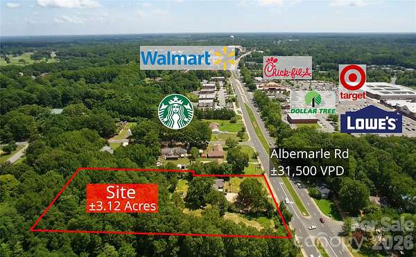 3.12 Acres of Mixed-Use Land for Sale in Charlotte, North Carolina