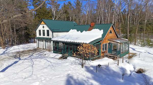 22 Acres of Recreational Land with Home for Sale in Weld, Maine