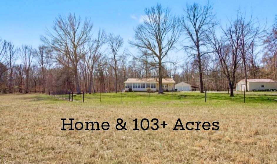 103 Acres of Recreational Land with Home for Sale in Lewisburg, Tennessee