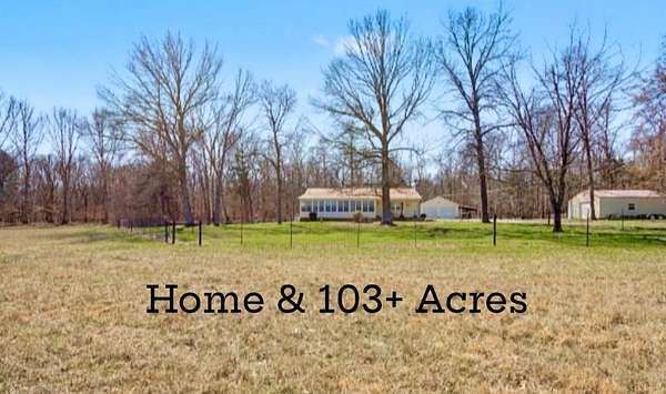 103 Acres of Recreational Land with Home for Sale in Lewisburg, Tennessee