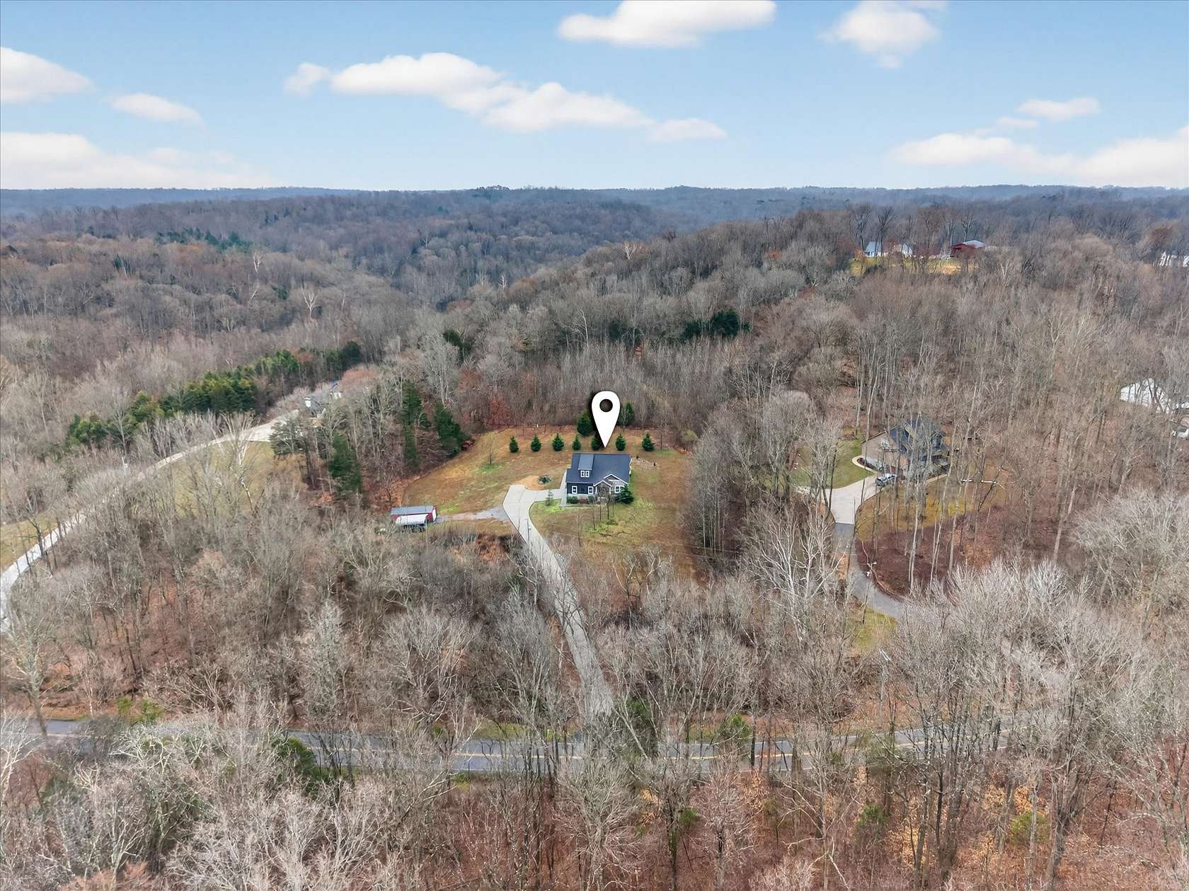 7.19 Acres of Land with Home for Sale in Palmyra, Tennessee