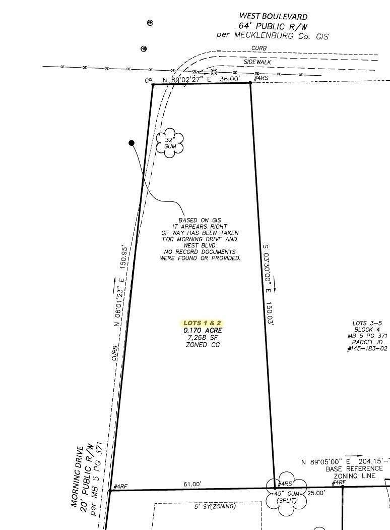 0.17 Acres of Commercial Land for Sale in Charlotte, North Carolina