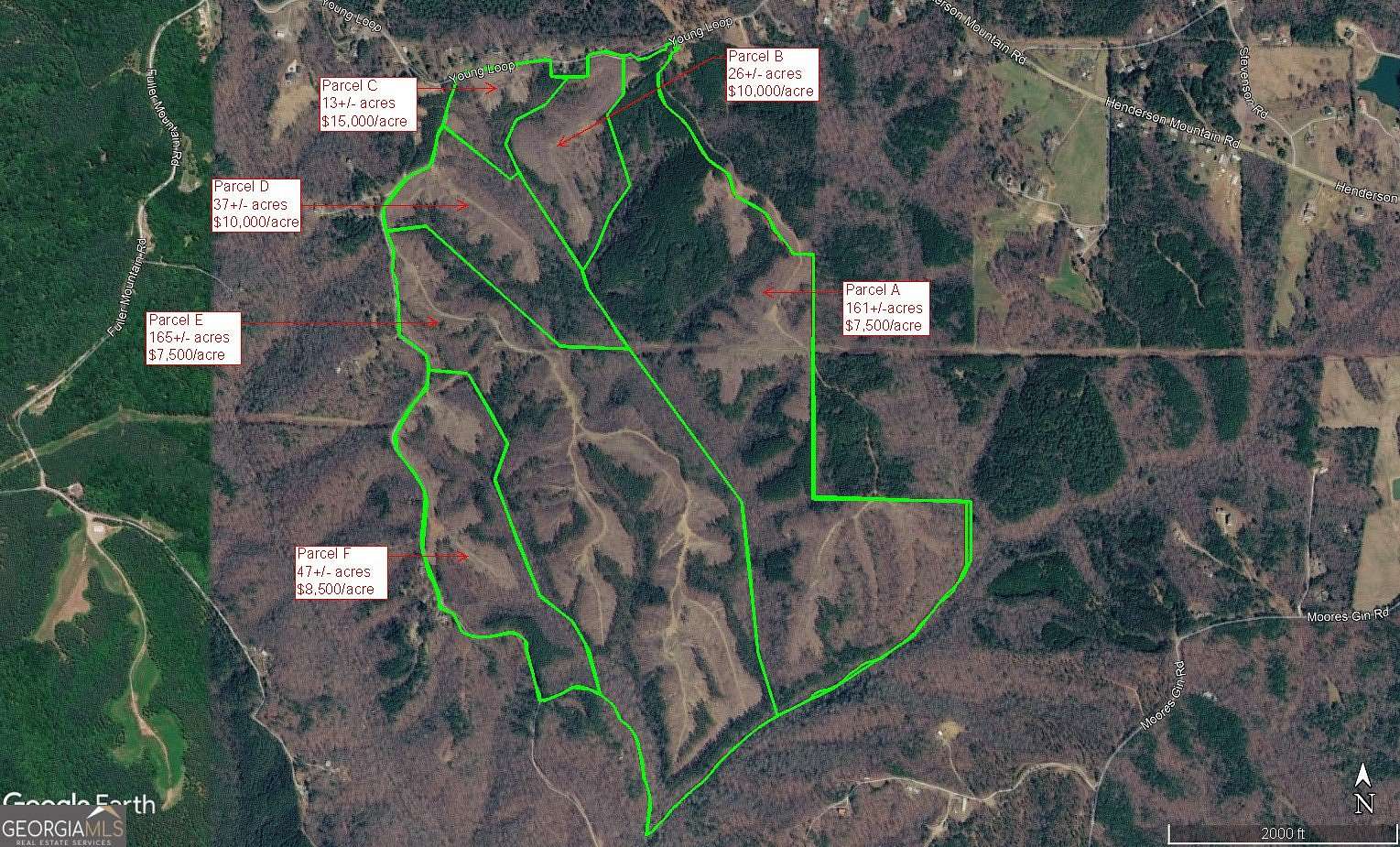 47 Acres of Recreational Land for Sale in Fairmount, Georgia
