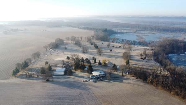 41.6 Acres of Land with Home for Sale in Savanna, Illinois