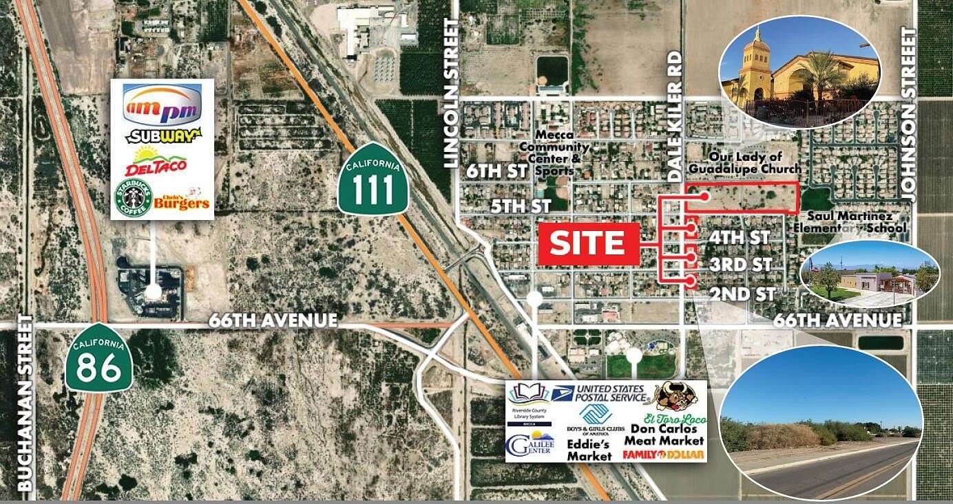 10.9 Acres of Land for Sale in Mecca, California