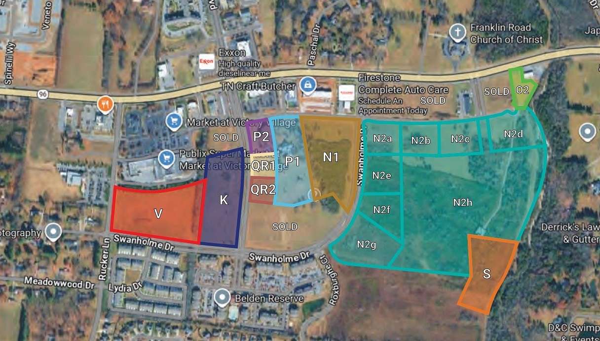 1.16 Acres of Commercial Land for Sale in Murfreesboro, Tennessee
