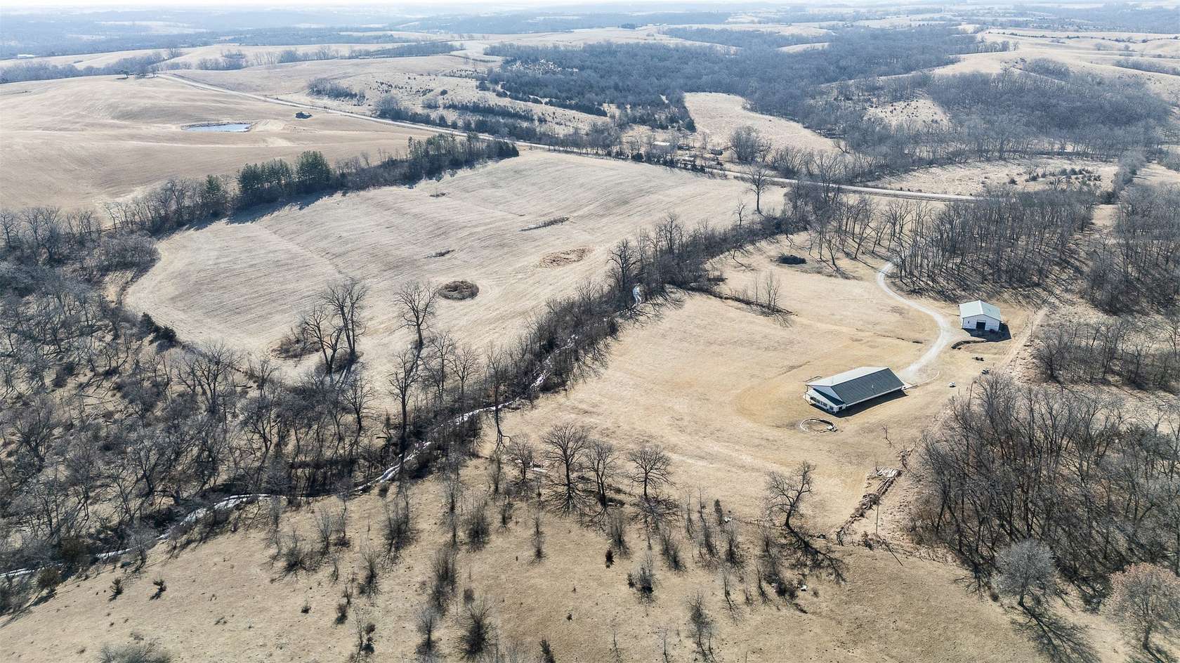 39.4 Acres of Land with Home for Sale in Chariton, Iowa