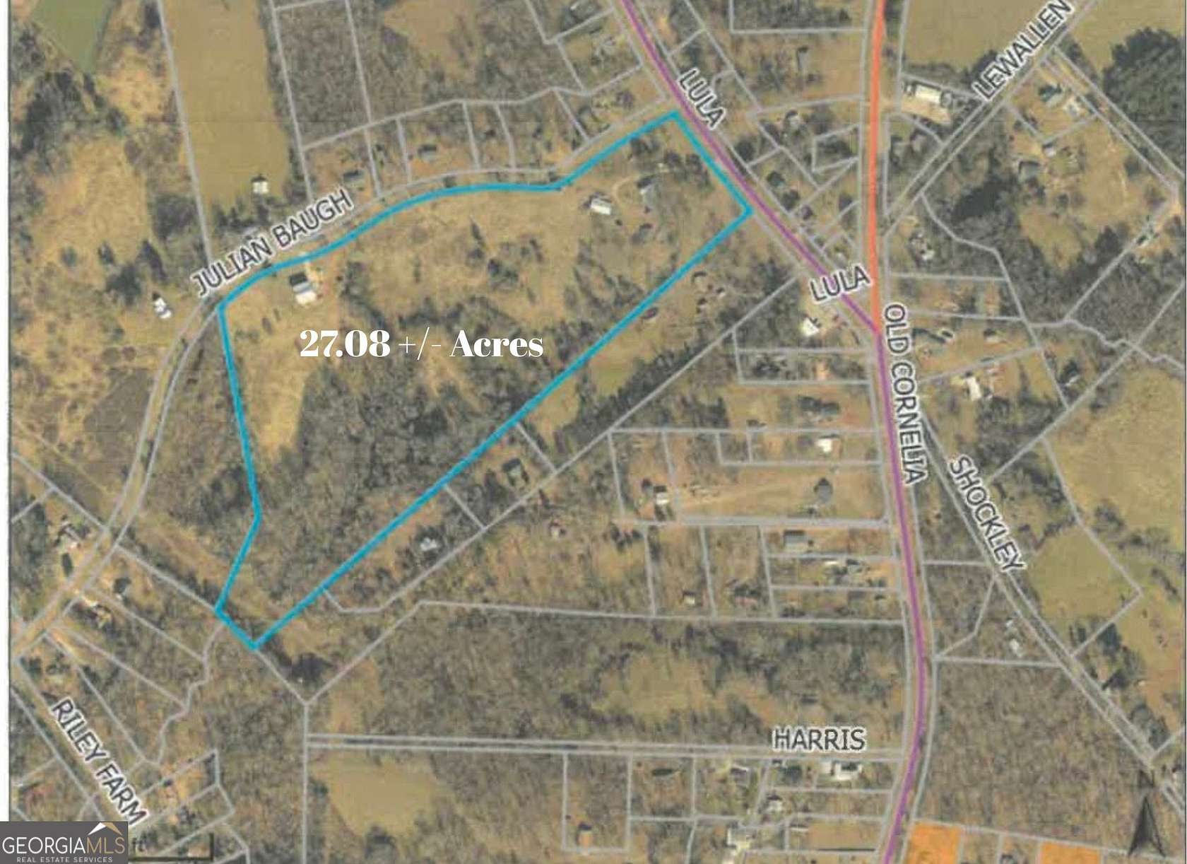 27 Acres of Commercial Land for Sale in Lula, Georgia