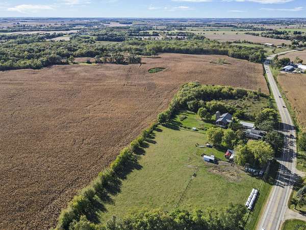 3.8 Acres of Land with Home for Sale in Brooklyn, Wisconsin