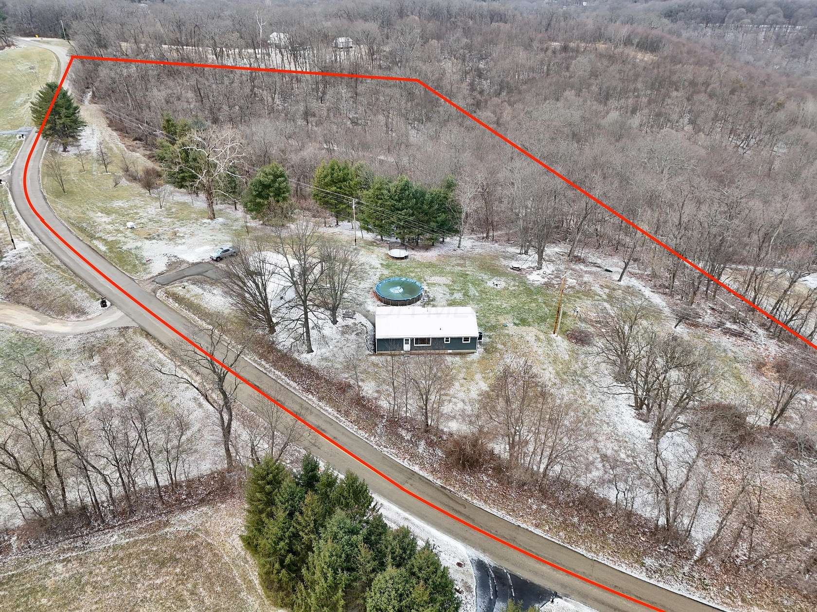 10.8 Acres of Recreational Land with Home for Sale in Lancaster, Ohio