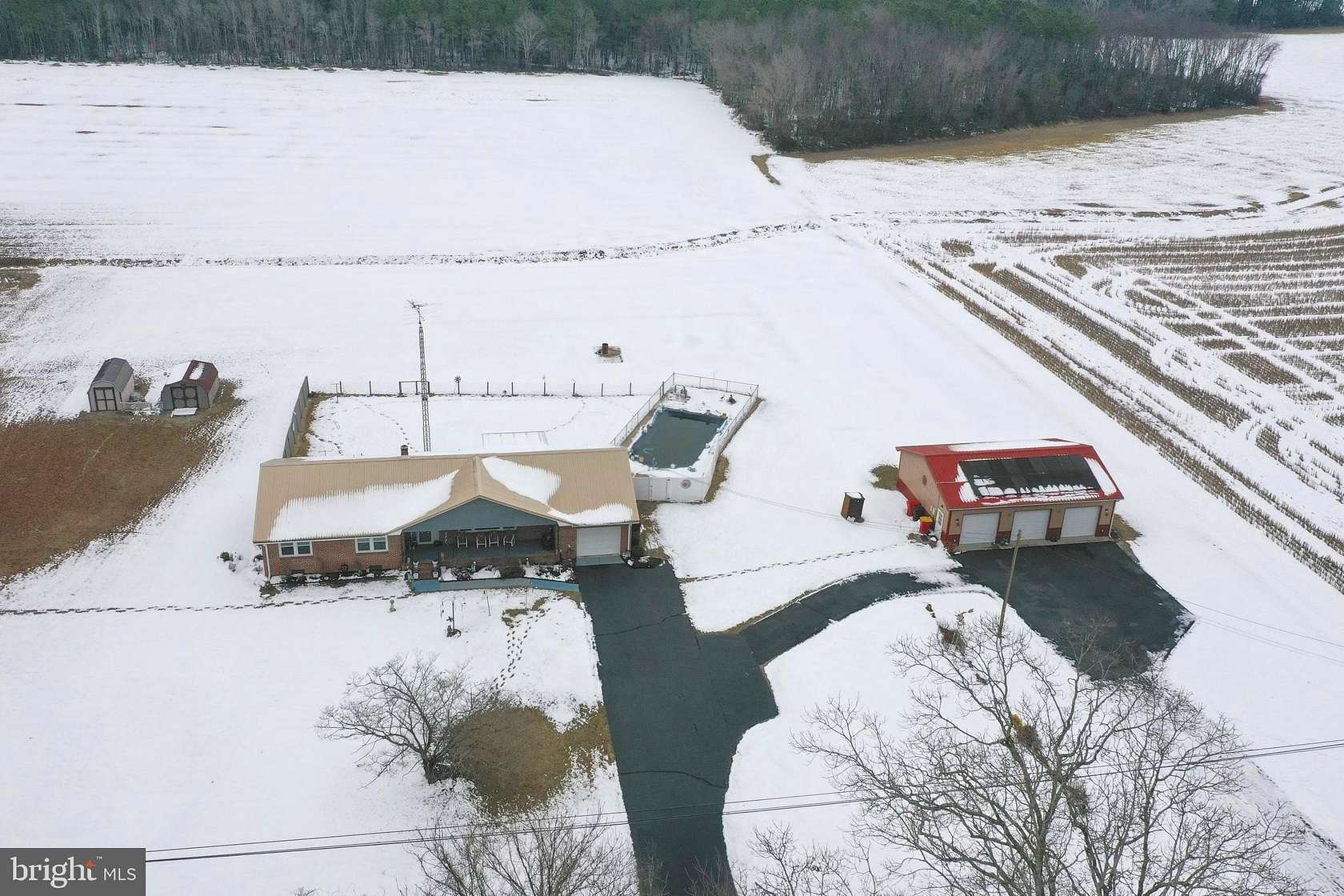 2 Acres of Land with Home for Sale in Rhodesdale, Maryland