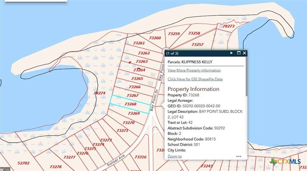 1 Acre of Residential Land for Sale in Port Lavaca, Texas
