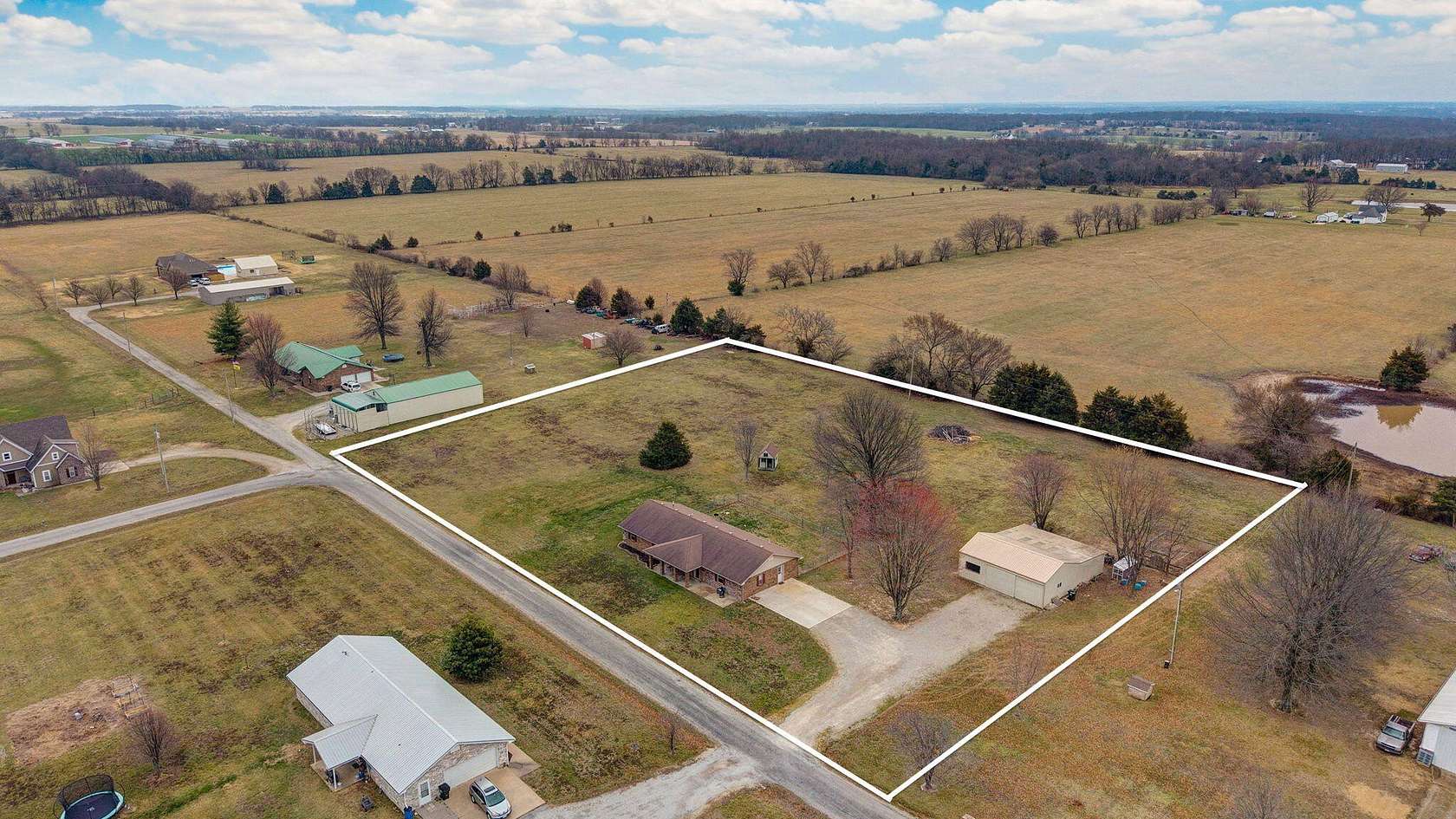 2.83 Acres of Land with Home for Sale in Mount Vernon, Missouri