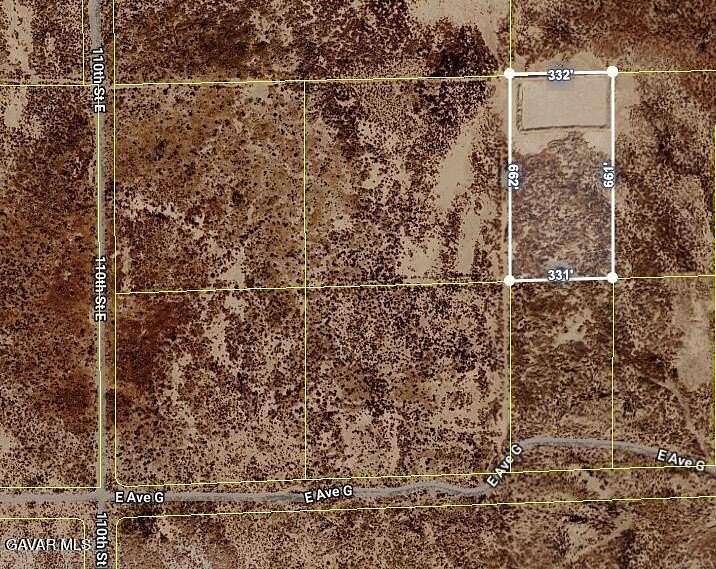 5 Acres of Residential Land for Sale in Lancaster, California