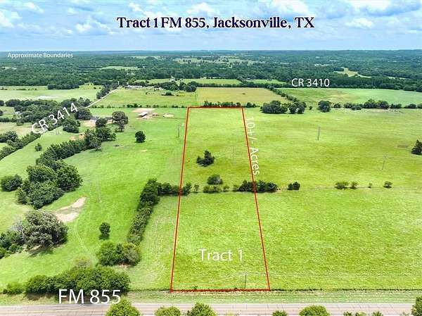 10 Acres of Residential Land for Sale in Jacksonville, Texas