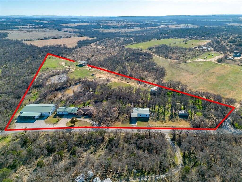 11.9 Acres of Land with Home for Sale in Gordon, Texas