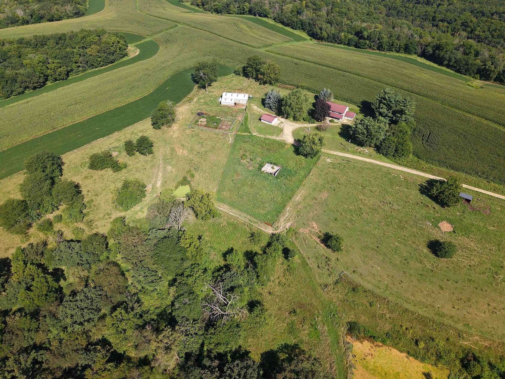 31 Acres of Land with Home for Sale in Mount Hope, Wisconsin