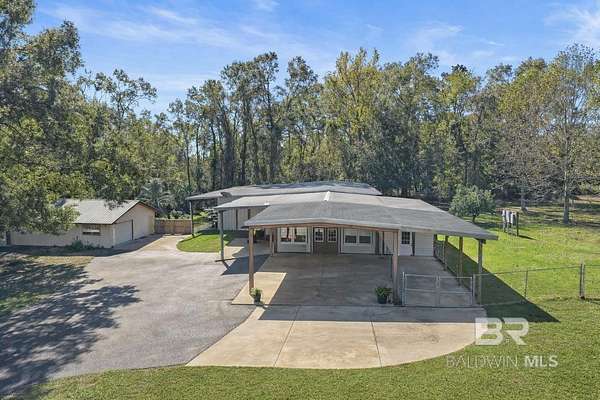 9.72 Acres of Land with Home for Sale in Bay Minette, Alabama
