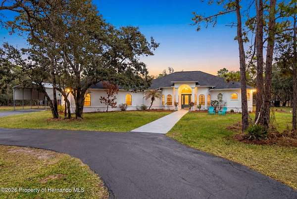 11 Acres of Recreational Land with Home for Sale in Brooksville, Florida