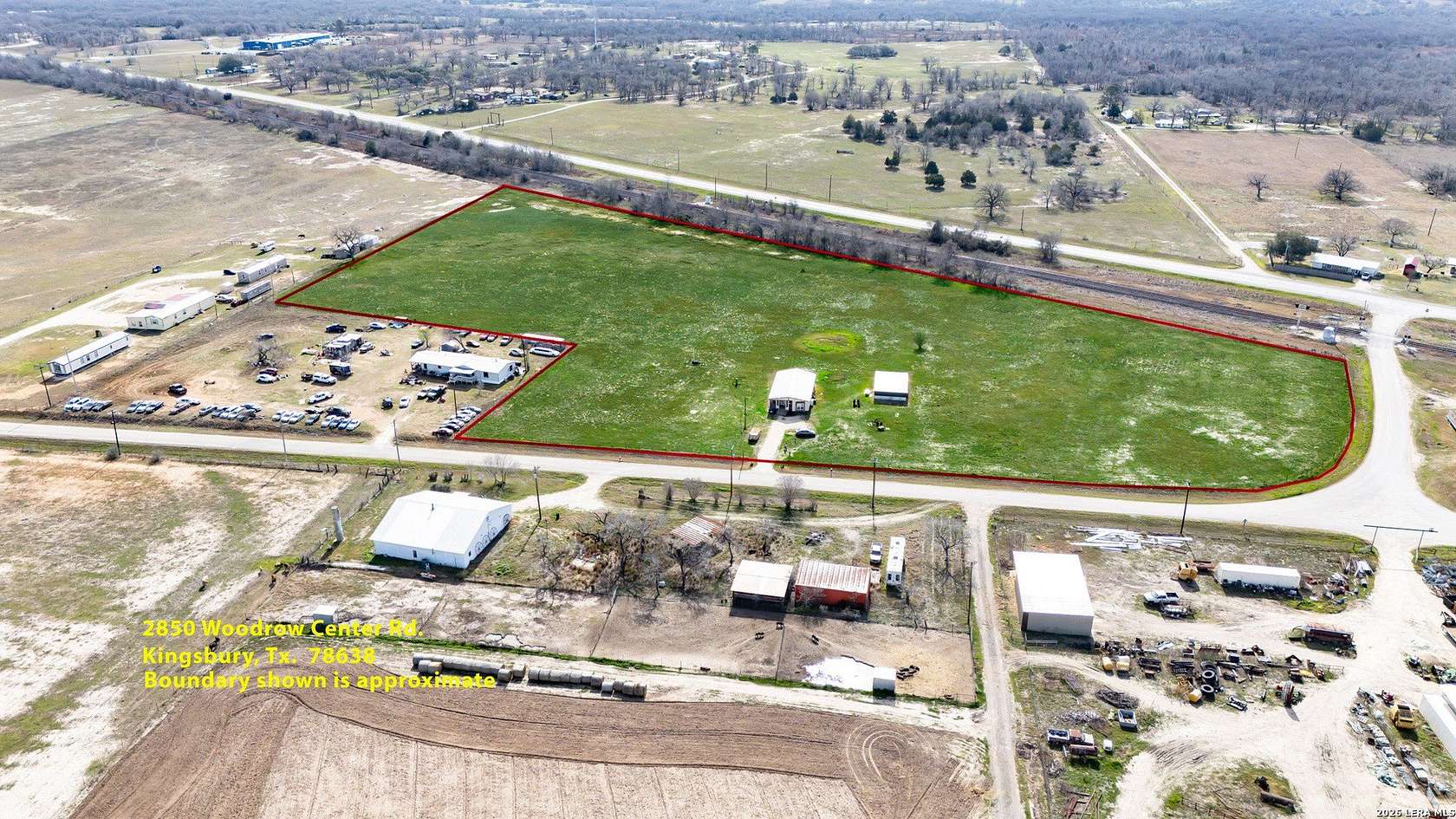 11 Acres of Land with Home for Sale in Kingsbury, Texas