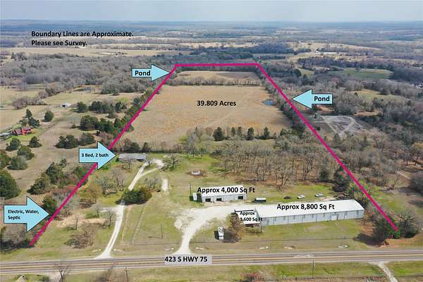 39.8 Acres of Mixed-Use Land for Sale in Fairfield, Texas