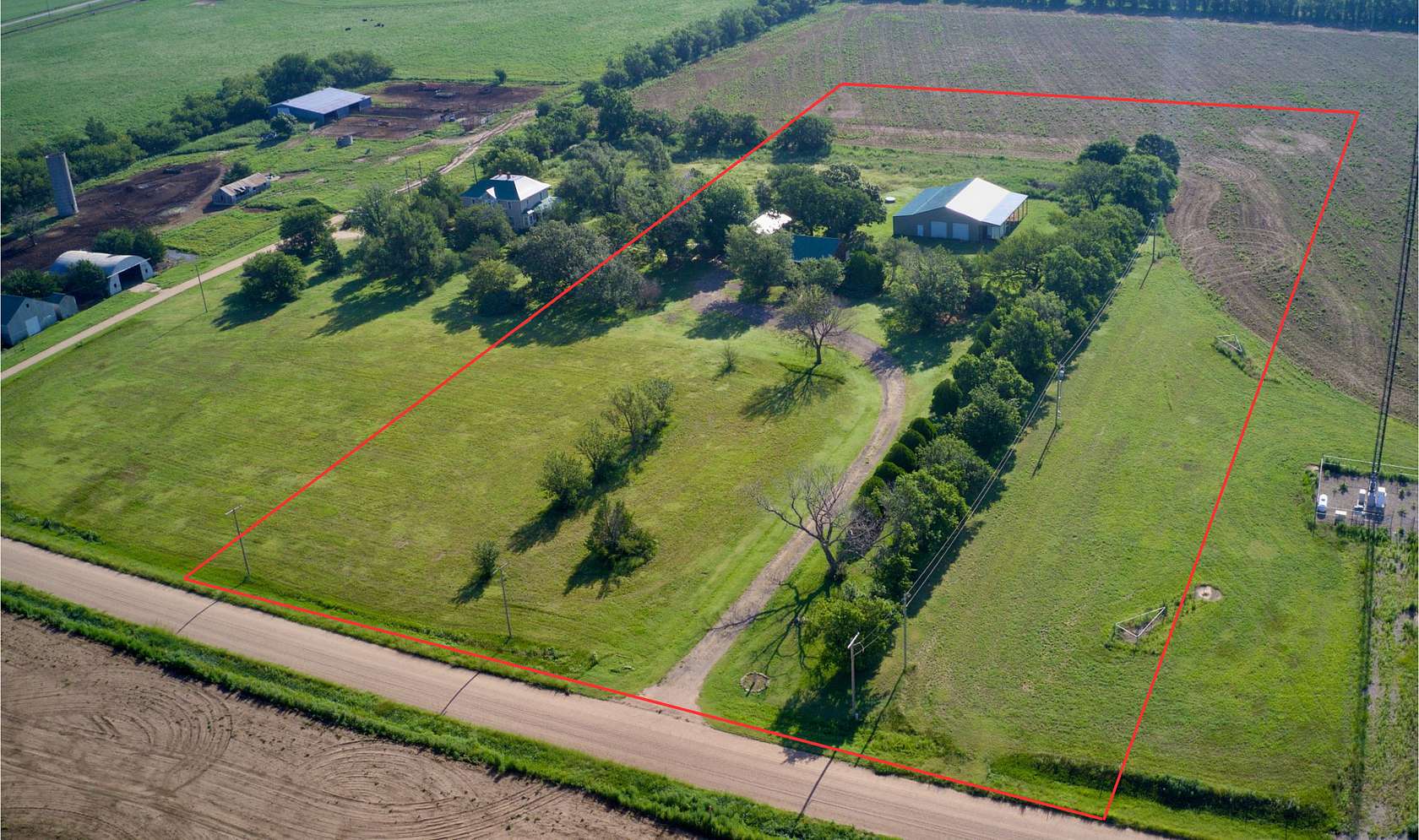 5.79 Acres of Improved Land for Sale in Claflin, Kansas