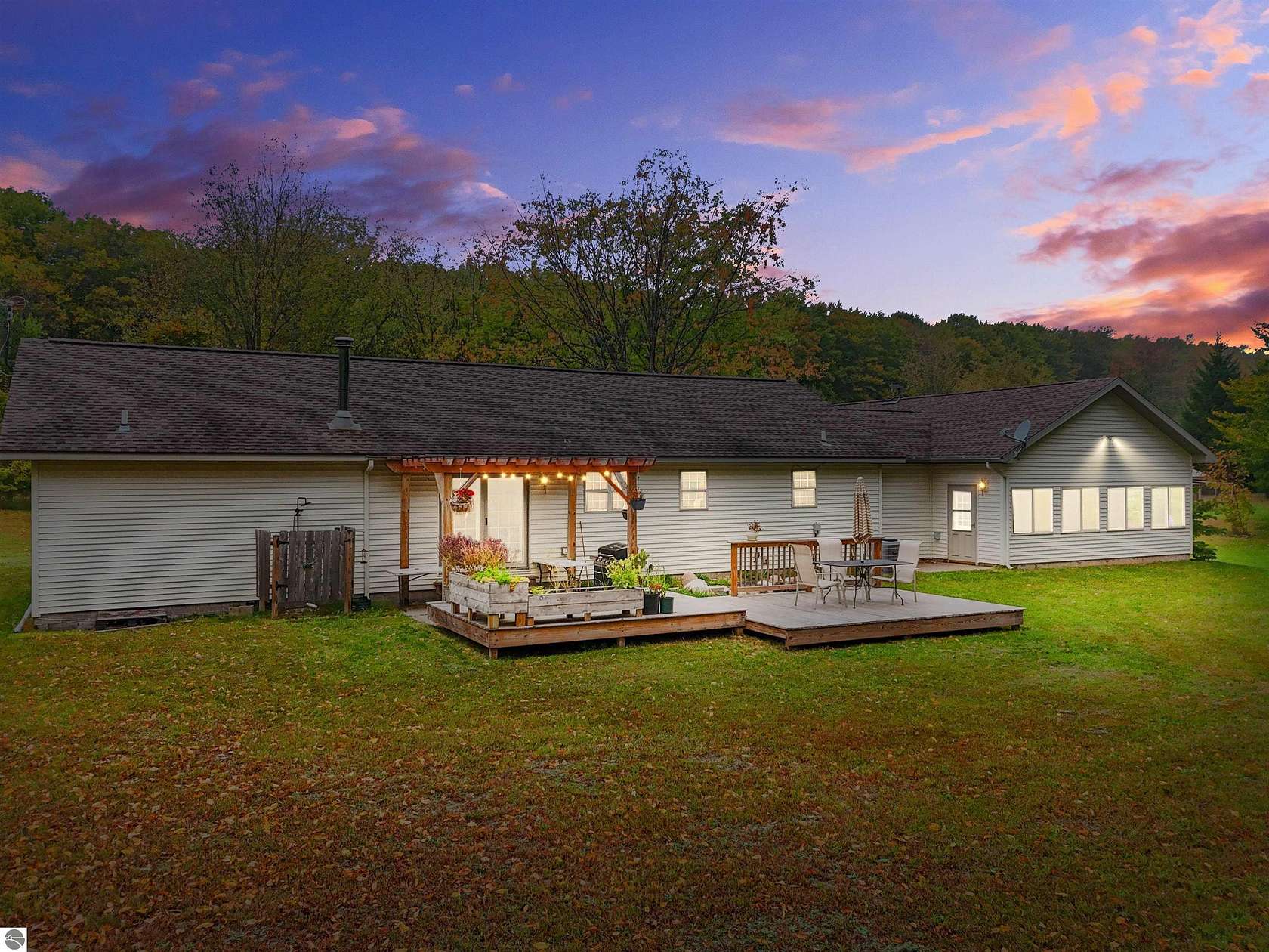 10 Acres of Recreational Land with Home for Sale in Thompsonville, Michigan