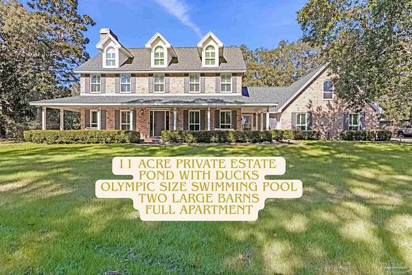 11.8 Acres of Land with Home for Sale in Gulf Breeze, Florida