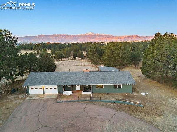 10 Acres of Land with Home for Sale in Colorado Springs, Colorado