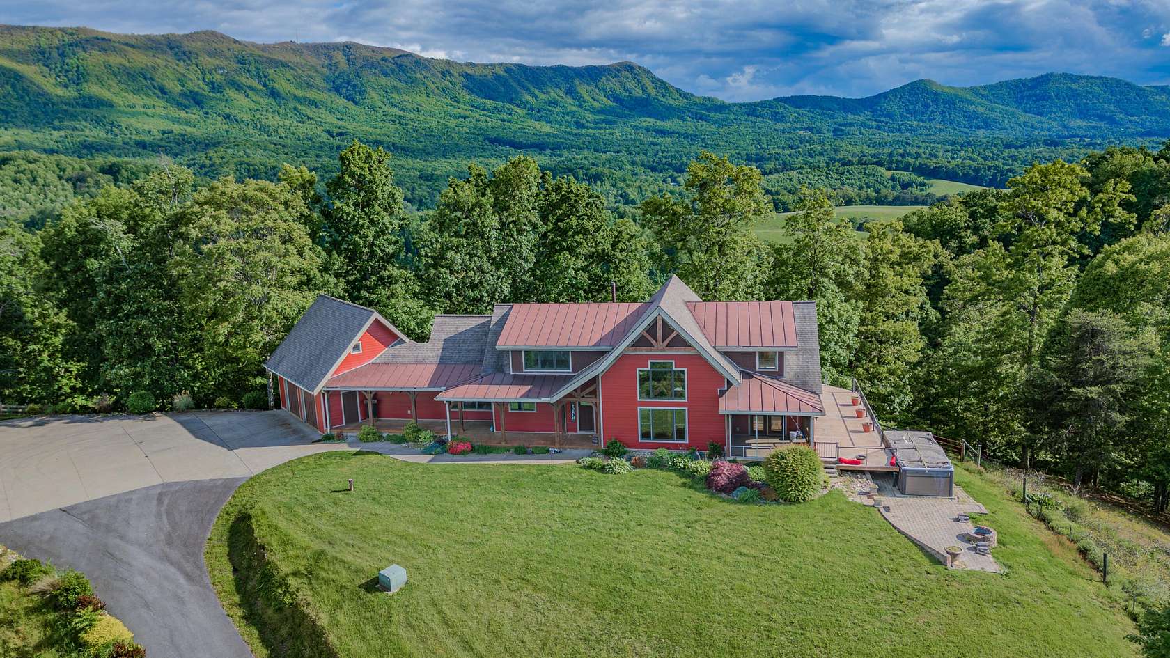 102 Acres of Agricultural Land with Home for Sale in Dandridge, Tennessee