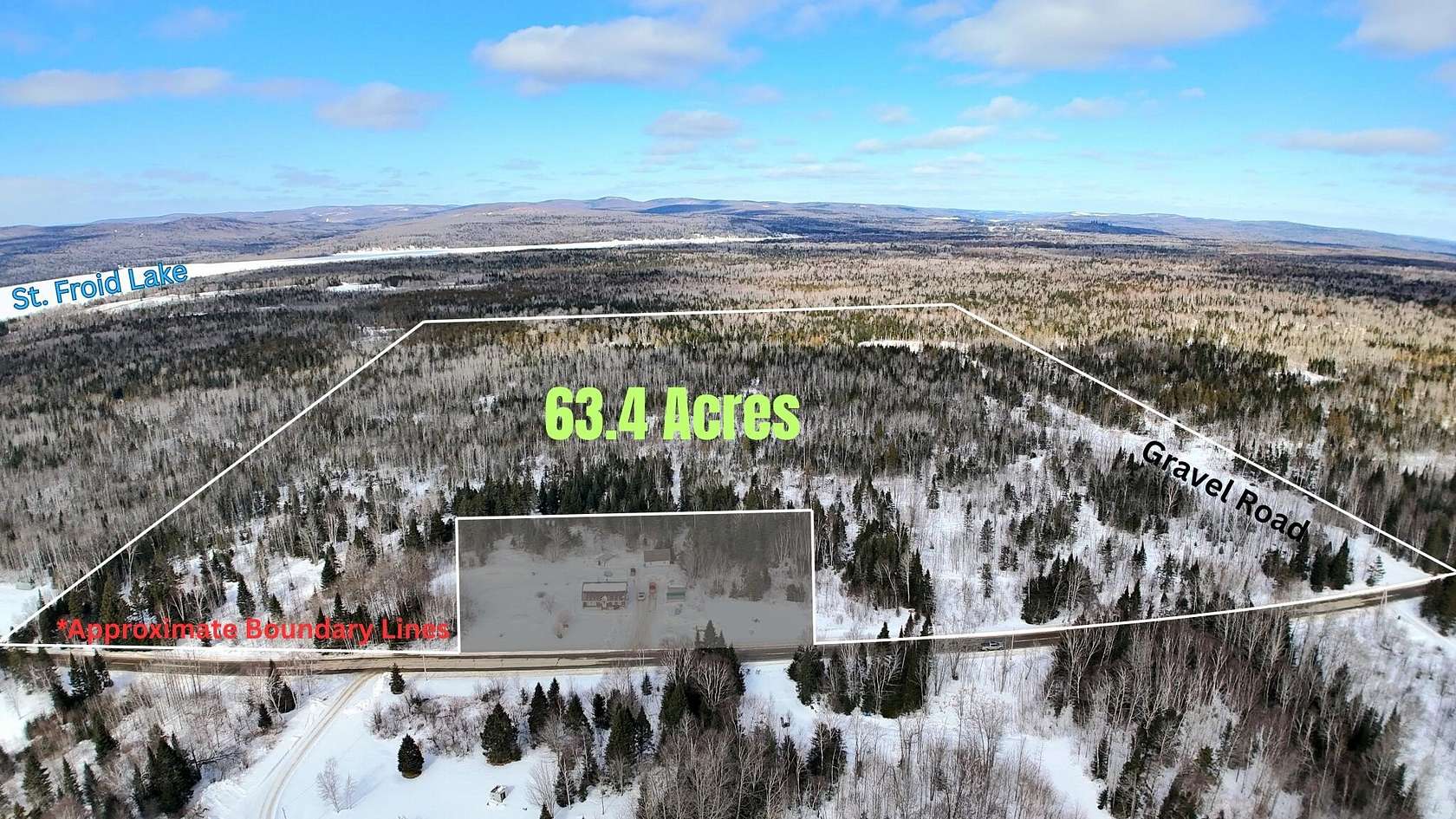 63.4 Acres of Recreational Land for Sale in Winterville, Maine