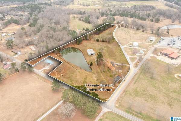 13.7 Acres of Land with Home for Sale in Clanton, Alabama