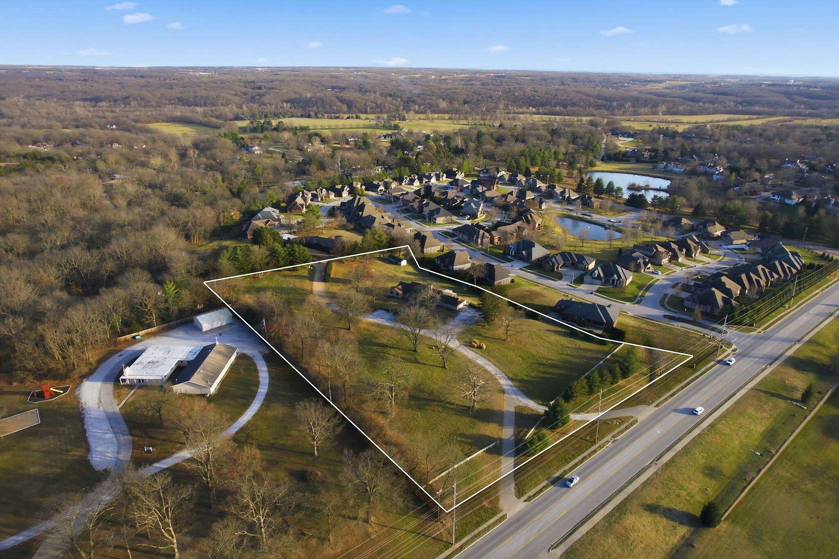 4.54 Acres of Land with Home for Sale in Springfield, Missouri