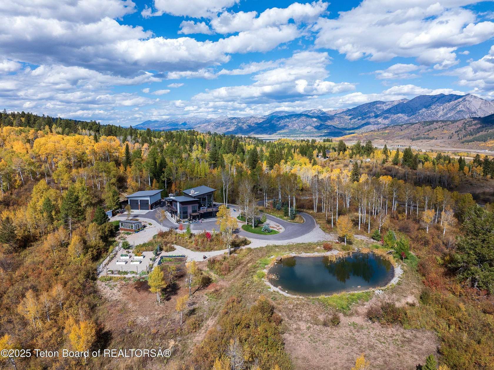 22 Acres of Recreational Land with Home for Sale in Alpine, Wyoming