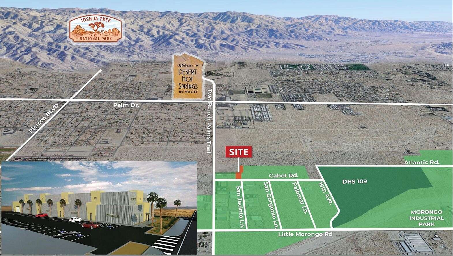 3.14 Acres of Commercial Land for Sale in Desert Hot Springs, California