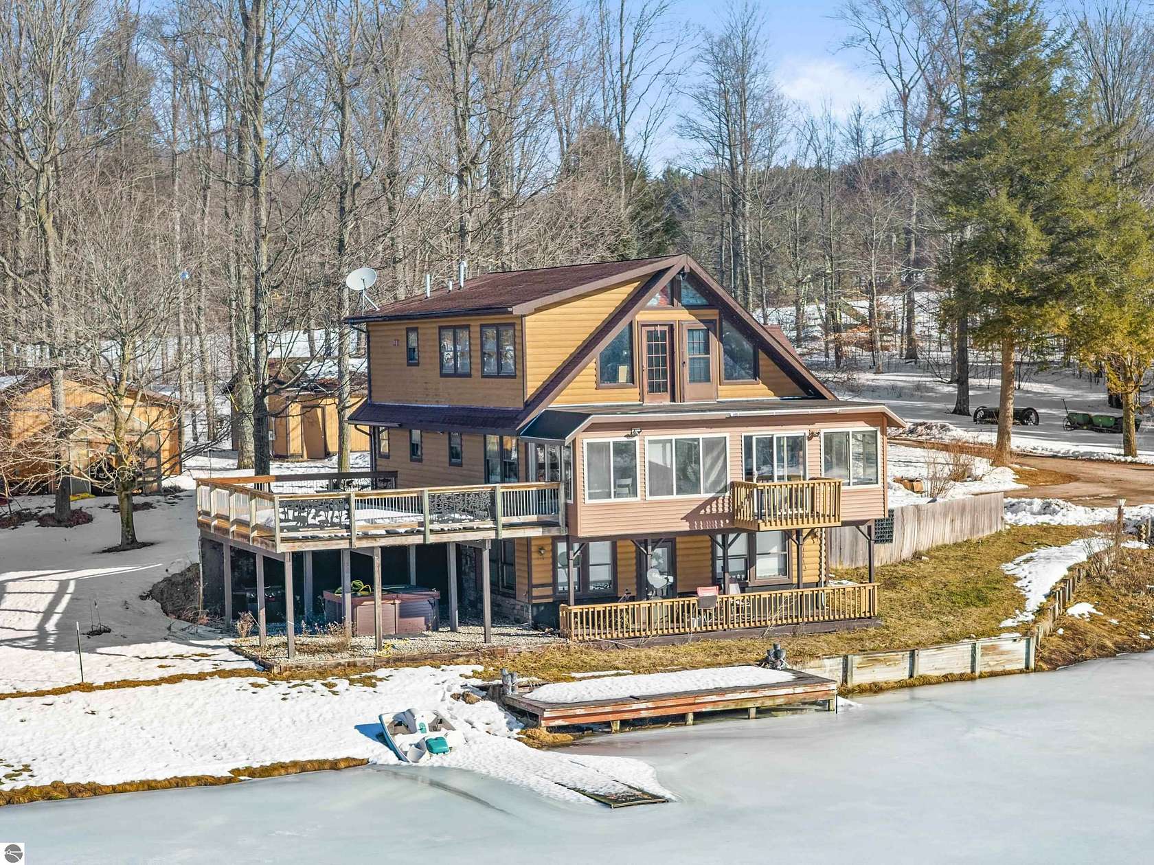 100 Acres of Agricultural Land with Home for Sale in Copemish, Michigan