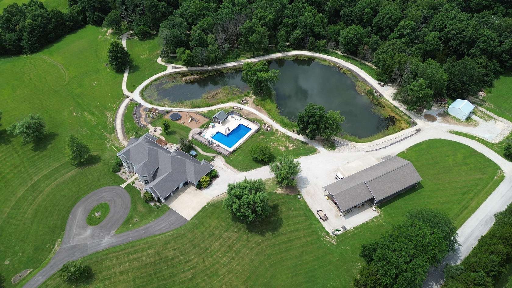 11 Acres of Recreational Land with Home for Sale in Fulton, Missouri