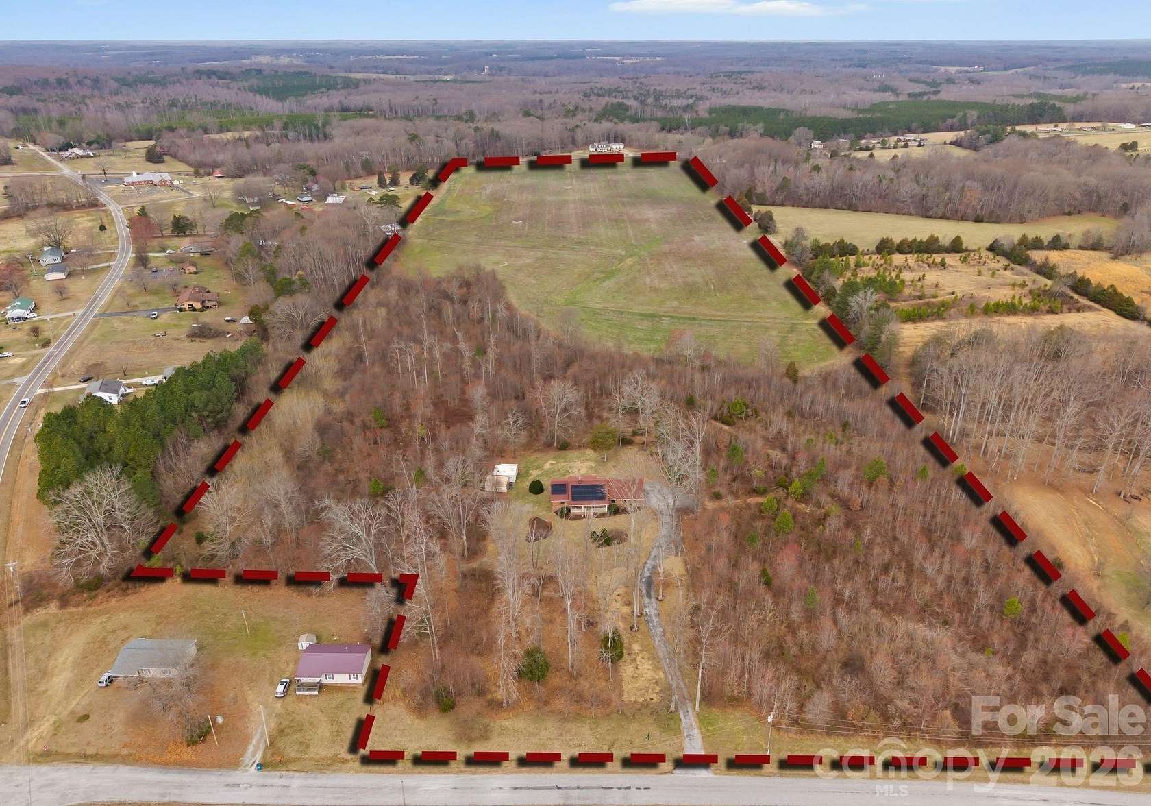 41.2 Acres of Land with Home for Sale in Salisbury, North Carolina