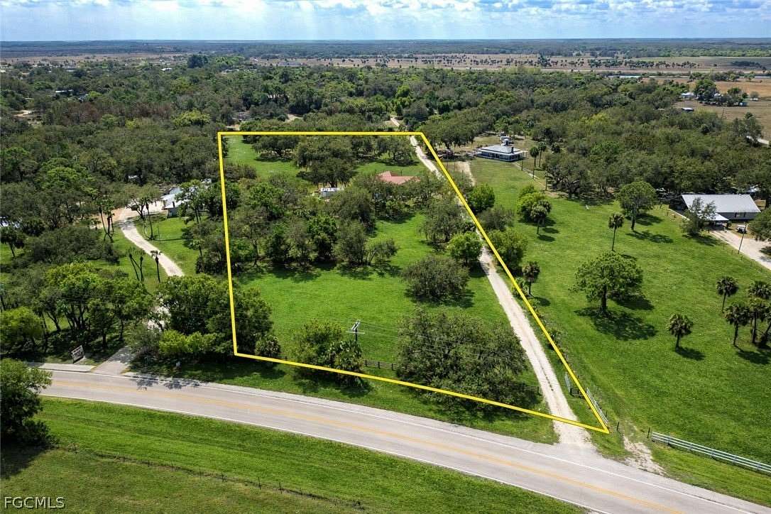 6.14 Acres of Land with Home for Sale in Moore Haven, Florida