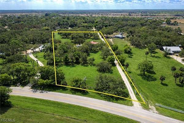 6.14 Acres of Land with Home for Sale in Moore Haven, Florida