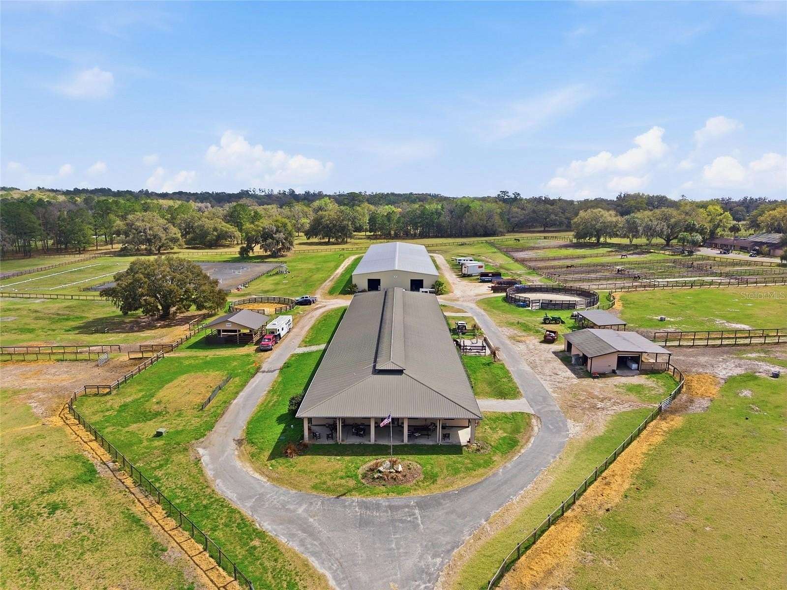 50.2 Acres of Agricultural Land with Home for Sale in Ocala, Florida